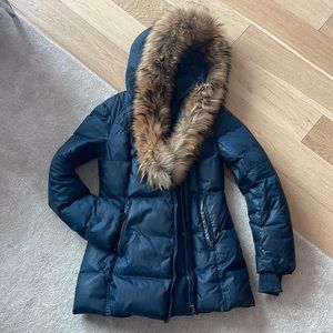 100% Authentic Mackage Adali down coat w/ natural fur signature mackage colllar
